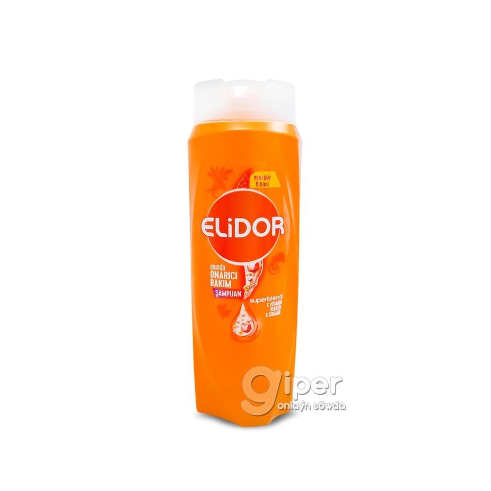 Saç üçin şampun "Elidor" dessine dikeldiş aladasy, 400 ml