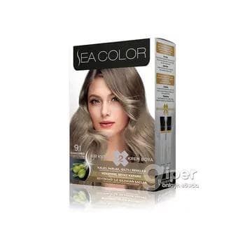 Saç üçin boýag krem "Sea Color" 9.1 Almaz blondin