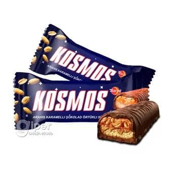 Şokolad örtülen süýji Täze aý "Kosmos" arahisli we karamel huruşly 250 gr