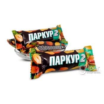 Şokolad süýji Невский кондитер "Parkur 2" karamelli we fundukly, 250 gr (±10 gr)