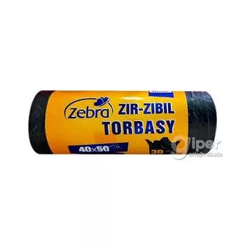 Zir-zibil torbasy "Zebra" (40x50, 10 litr) 30 sany