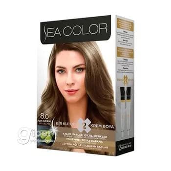 Saç üçin boýag krem "Sea Color" 8.0 açyk-saryýagyz