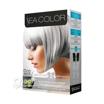 Краска для волос "Sea Color" 0.02 серебристо-пепельный