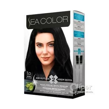 Краска для волос "Sea Color" 1.0 черный-натуральный