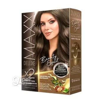Saç üçin boýag krem Maxx Deluxe, 8.11 açyk-saryýagyz