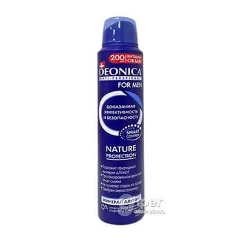 Antiperspirant Deonica For Men "Nature Protection", 200 ml