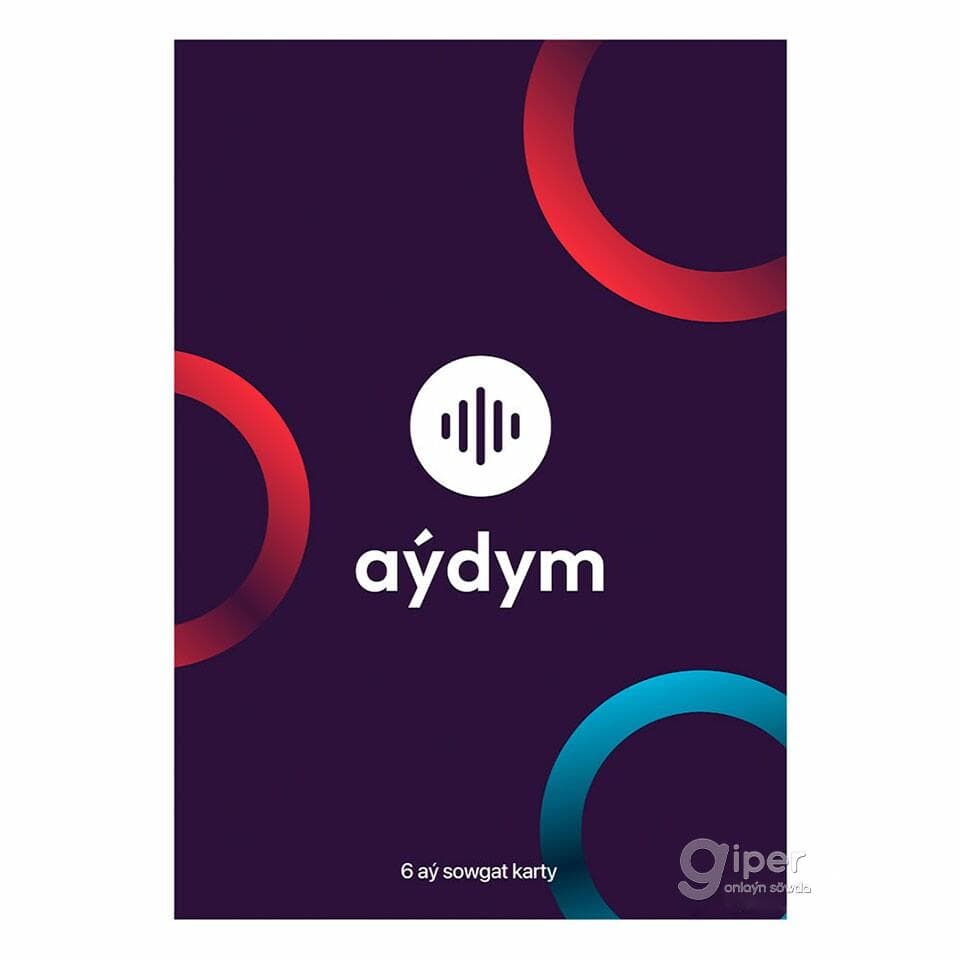 "Aydym.com" sowgat karty, 6 aýlyk