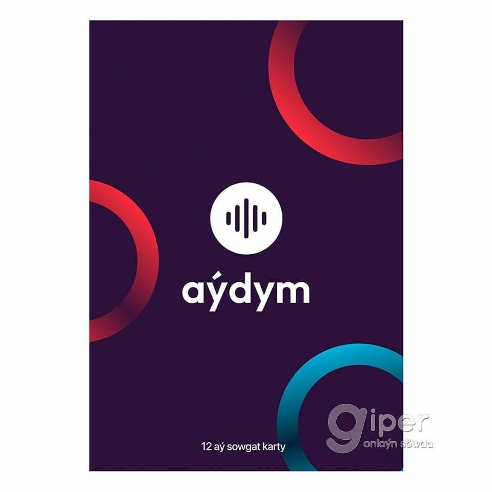 "Aydym.com" sowgat karty, 12 aýlyk