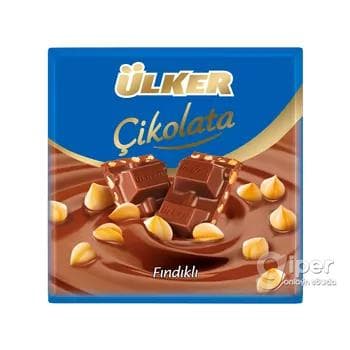 Ülker süýtli şokolad fundukly, 60 gr