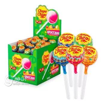 Карамель Chupa-Chups "Фруктовая", 15 г (1 шт)