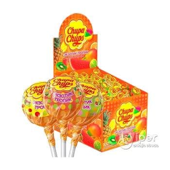 Карамель Chupa-chups "Экзотик-тропик", 15 г (1 шт)
