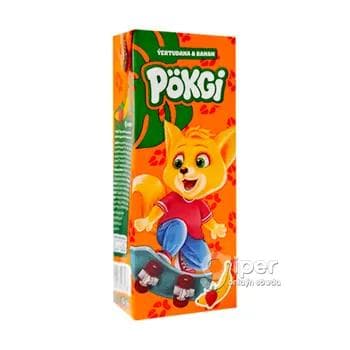 "Pökgi" Нектар, извлеченный из концентрата клубнично-бананового сока, 200 мл
