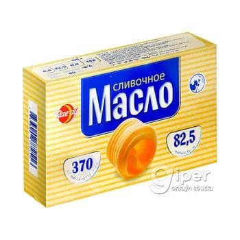 Сливочное масло "Täze aý" жирность 82.5%, 370 г