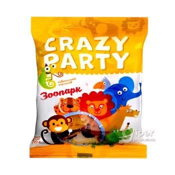 Çeýnelýän marmelad Азовская Crazy party "Зоопарк", 70 gr
