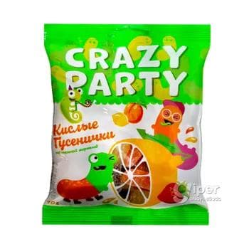 Çeýnelýän marmelad Азовская Crazy party "Кислые Гусенички", 70 gr