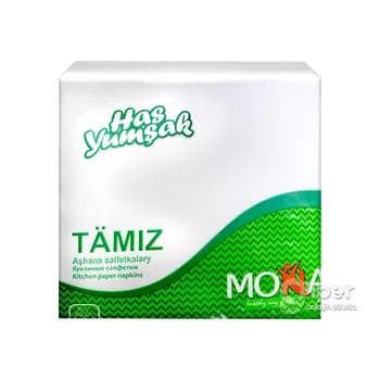 Aşhana salfetkalar Mona "Tämiz", 50 sany