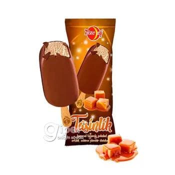 Doňdurma Täze aý "Täsinlik" karamel tagamly şokolad örtükli eskimo plombir, 65 gr