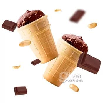 Doňdurma Täze aý maňyz şokolad örtükli gaýmakly wafli stakanda, 60 gr