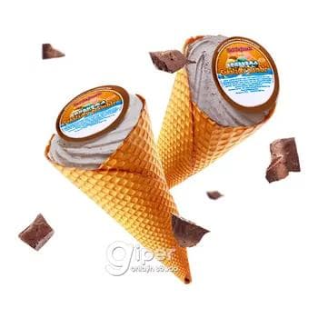 Doňdurma "Bal-gaýmak" şokoladly, wafli konus, 100 gr