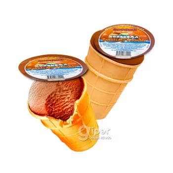 Doňdurma Bal-Gaýmak şokoladly wafli stakanda, 50 gr