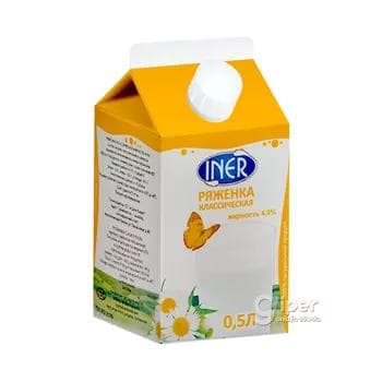 Rýaženka "Iner" klassiki 4%, 0.5 lt