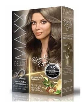 MAXX DELUXE  Saç boýagy 100 ml №  7.3 findik kabugu