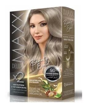 MAXX DELUXE  Saç boýagy  100 ml № 9.1 elmas sarisi