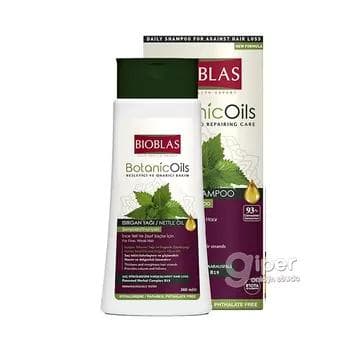 Saç üçin şampun Bioblas "Nettle oil" saç dökülmesine garşy, 360 ml