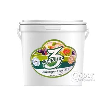 Maýonez sousy "3 желания" 30 %, 800 gr