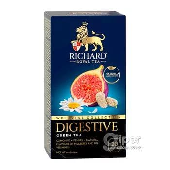 Чай зеленый Richard Royal "Royal Digestive" в пакетиках 20 шт, 30 г