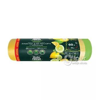 Zibil torbasy "Master Fresh" 60 lt, 10 sany