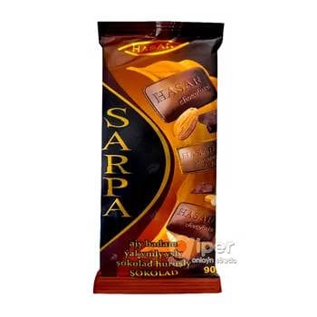 HASAR "Sarpa" ajy mindal ýakymly ysly şokolad huruşly, 90 gr