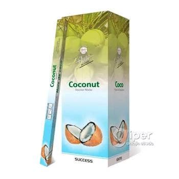Tüsse bilen ys beriji çöpler Flute "Coconut", 8 sany