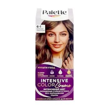 Saç üçin krem-kraska Palette Intensive "Goýy kül mele" (6-1), 50 ml
