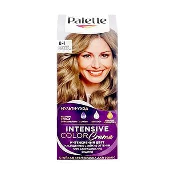 Saç üçin krem-kraska Palette Intensive "Goýy açyk mele" (8-1), 50 ml