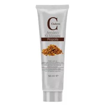 Глиняная маска для лица "Claderm" с запахом прополиса, 50 мл