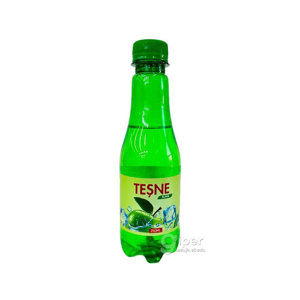 Газированный напиток "Teşne" со вкусом яблоки, 250 мл