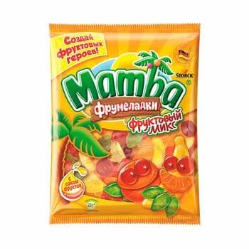Жевательный мармелад Mamba Фрумеладки "Фруктовый Микс", 140 гр