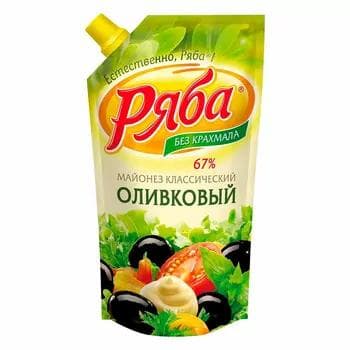 Maýonez "Ряба Классический" zeýtunly 67%, 390 gr