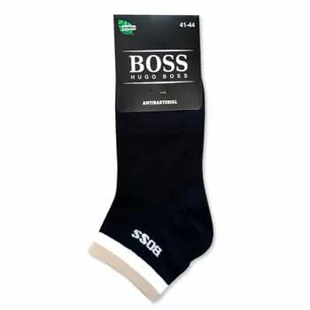 "Hugo Boss" мужские бамбуковые короткие носки (41-44), 1 пара (черный)