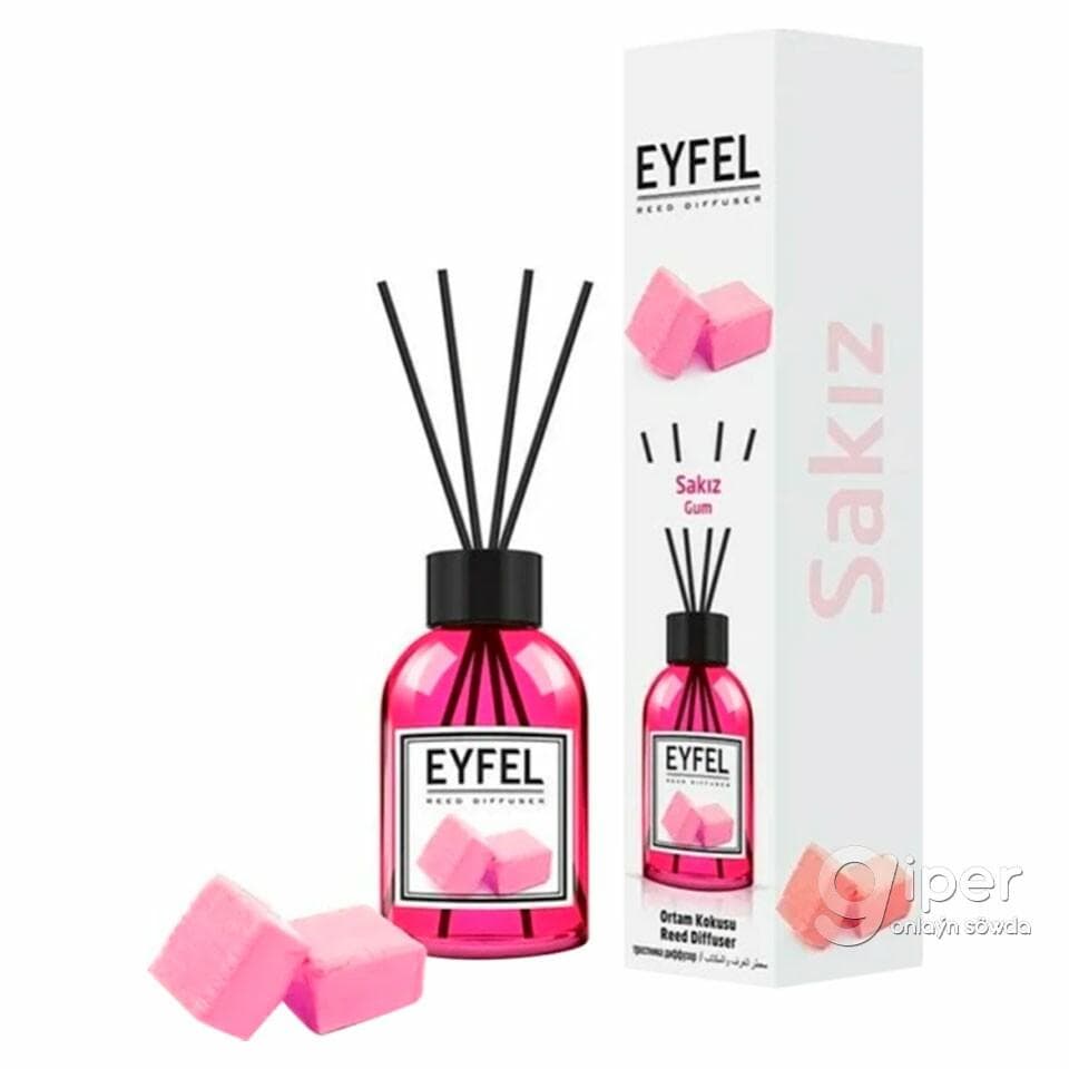 Öý üçin howa yslandyryjy diffuzor Eyfel "Sakız" (sakgyç) 55 ml