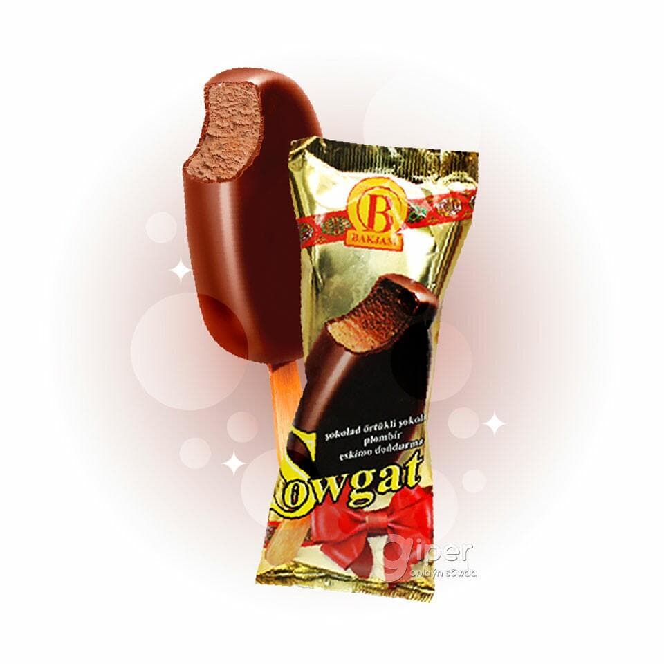Мороженое эскимо шоколадное Bakjam "Sowgat", 60 гр