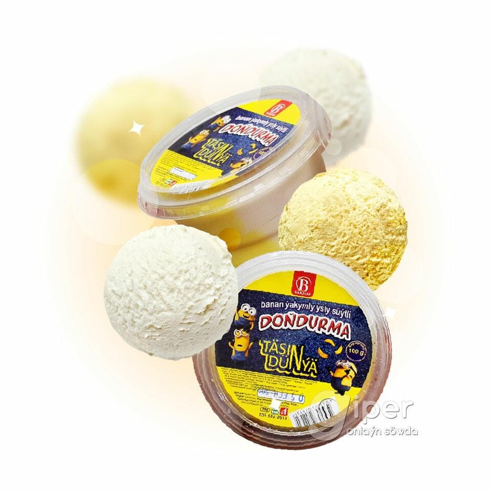 Bakjam "Täsin dünýa" мороженое со вкусом банана, 100 гр