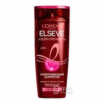Saçlar üçin şampun L'Oreal Elseve Ultra Berkidiji, 400 ml