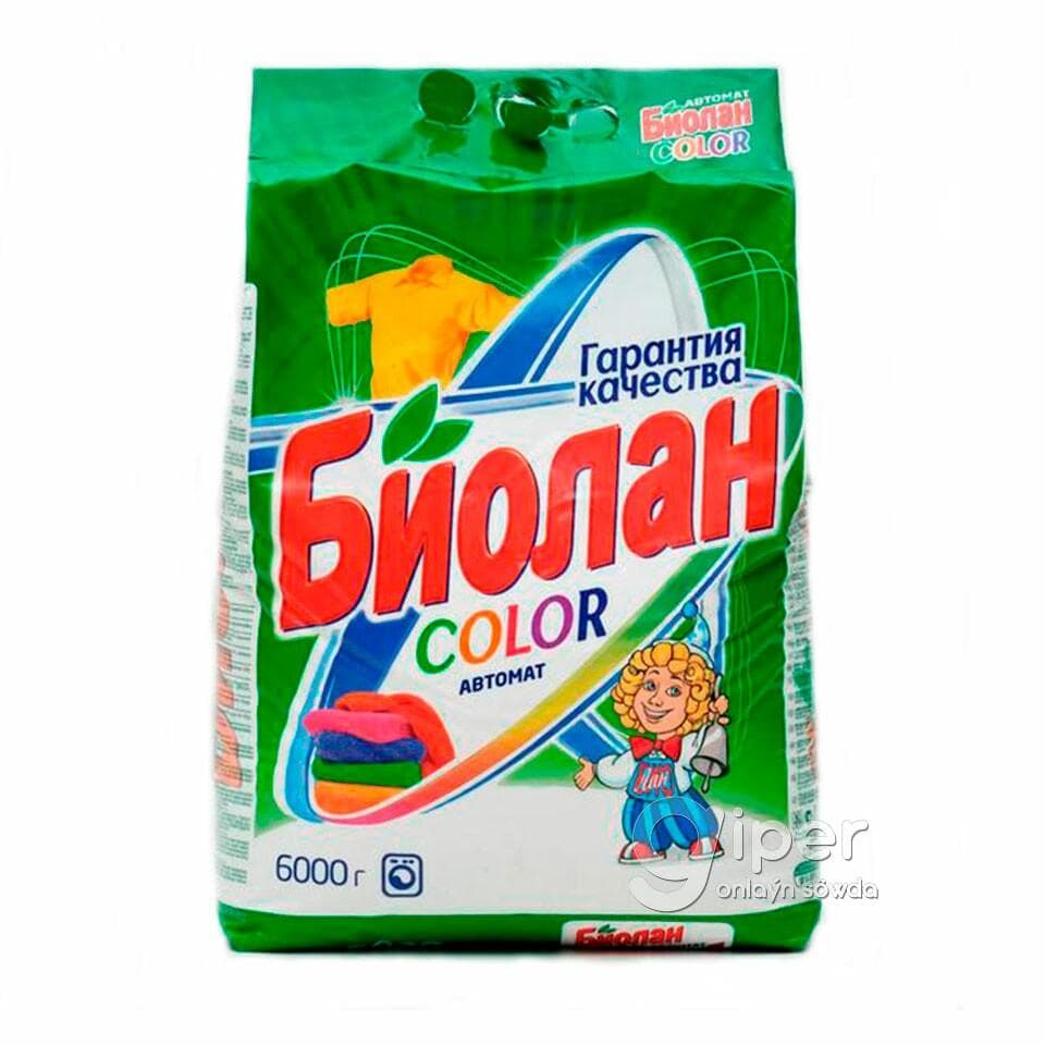Стиральный порошок Биолан "Color" (автомат), 6 кг