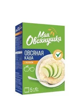 Каша овсяная "Моя Овсянушка" с яблоком, 200 г