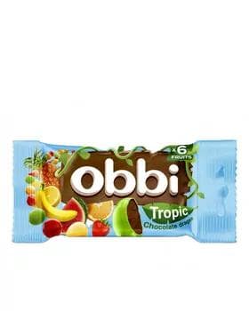 Драже в шоколадной глазурью Okgun "Obbi" тропик, 40 гр