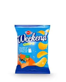 Ýeralmadan çipsiler Täze Aý "Weekend" duzly, 12 gr