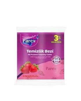 Tämizlik üçin uniwersal salfetkalar "Parex" ýertudana ysly, 3 sany
