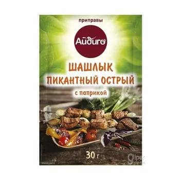 Айдиго "Шашлык пикантный острый с паприкой" çişlik üçin ajy priprawa paprika tagamly 30 gr